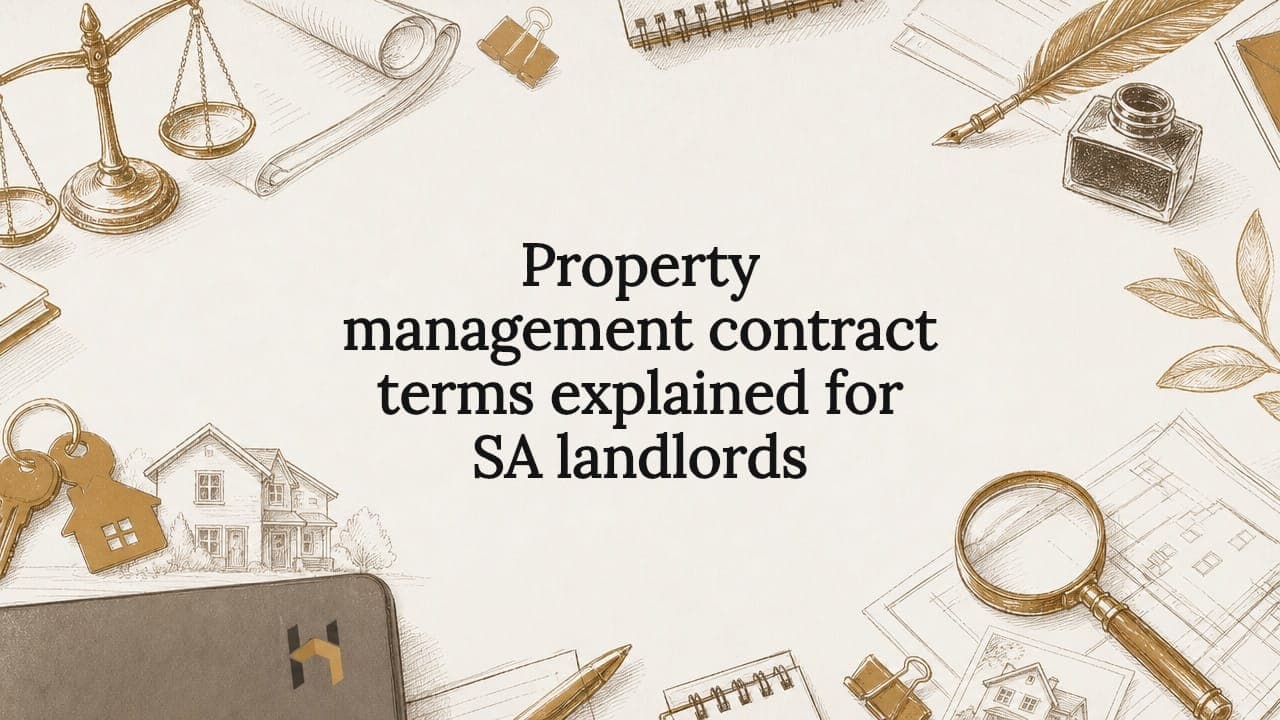 Property management contract terms explained for SA landlords