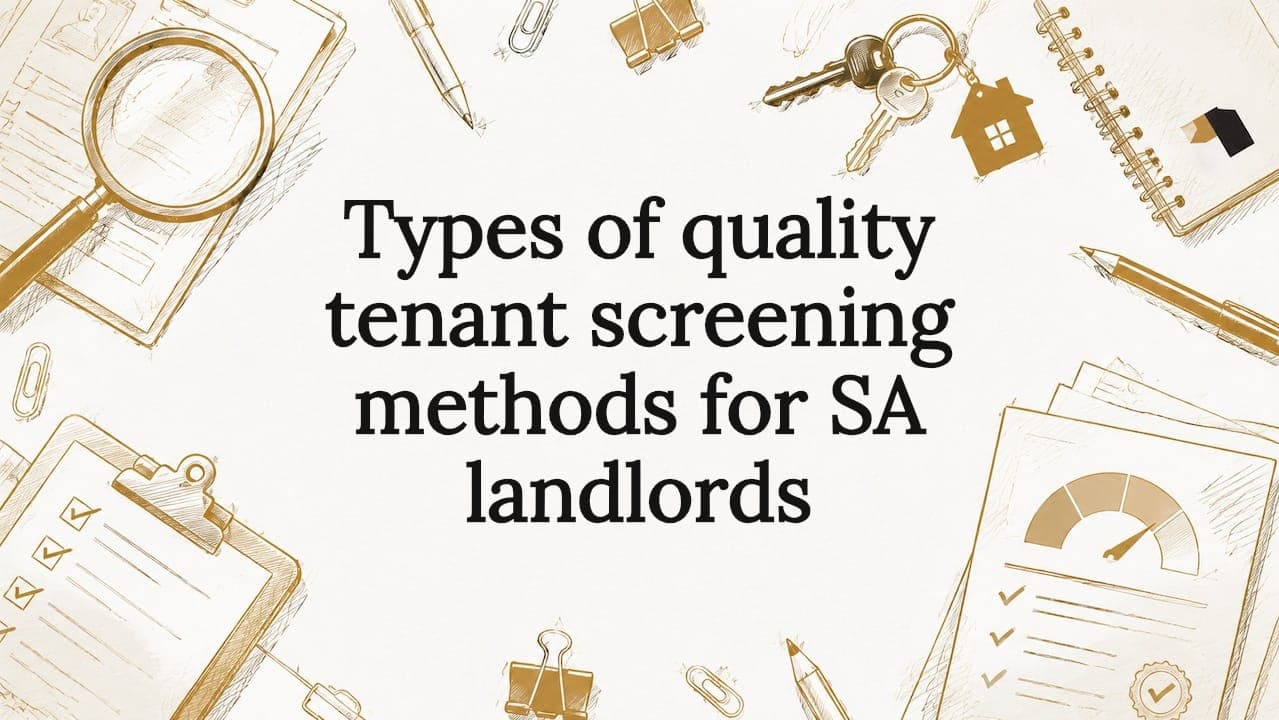 Types of quality tenant screening methods for SA landlords