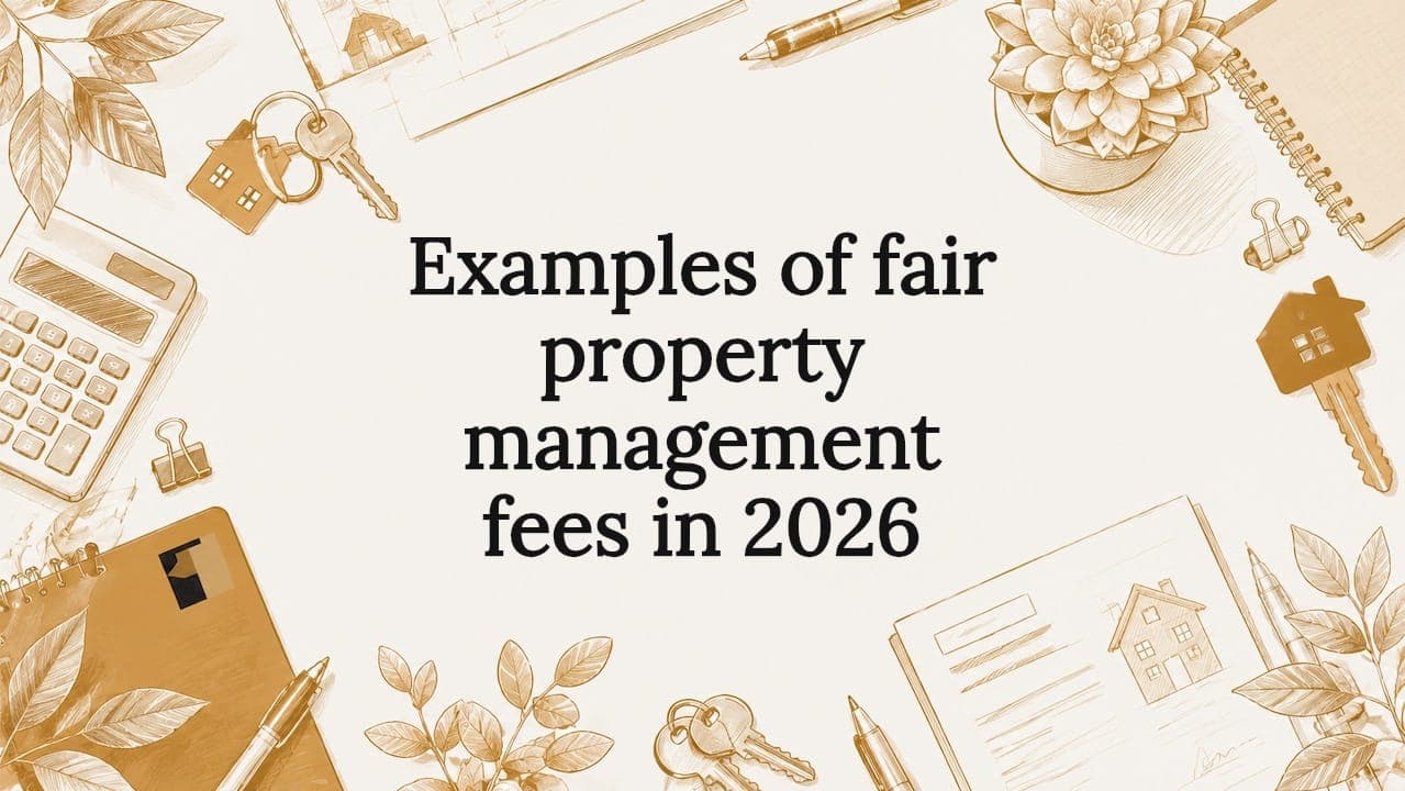 Examples of fair property management fees in 2026