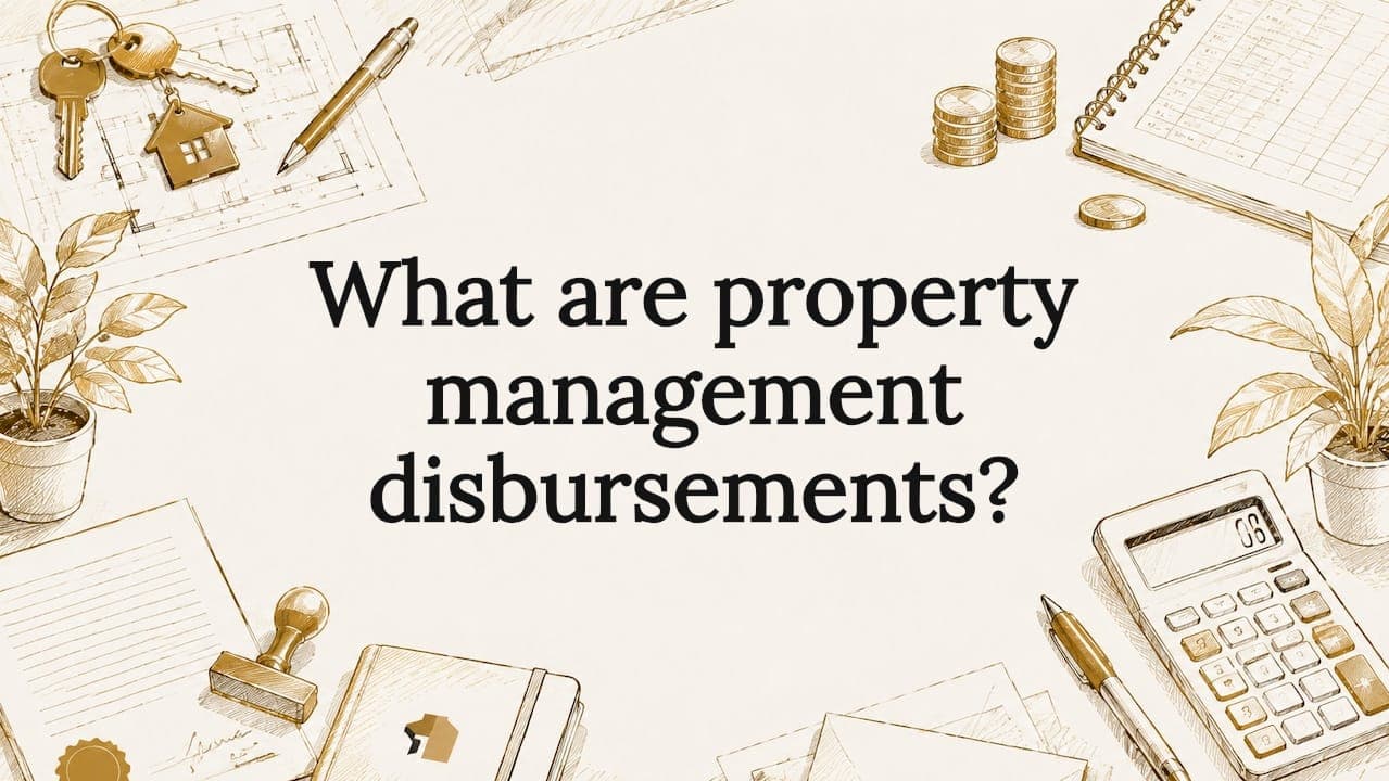 What are property management disbursements?