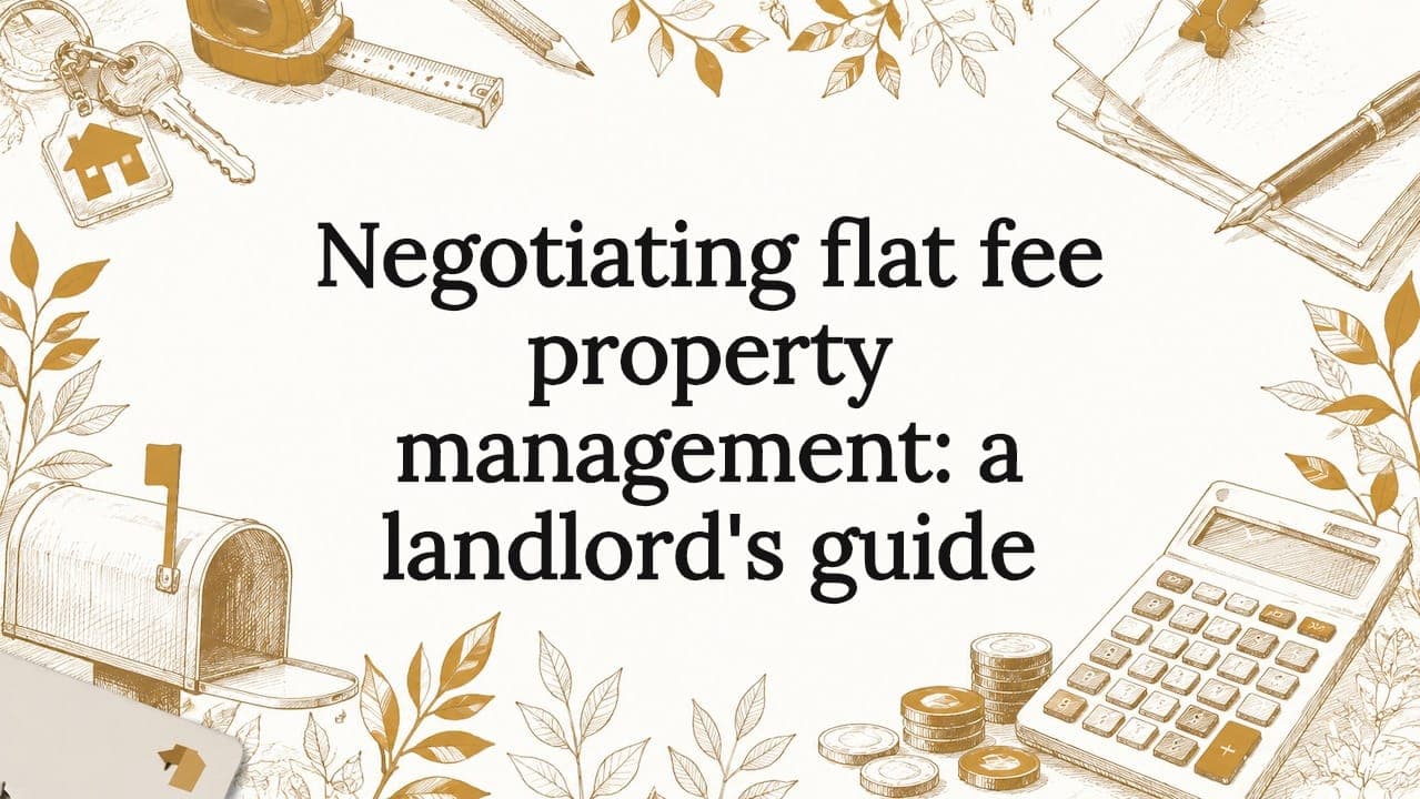 Negotiating flat fee property management: a landlord's guide