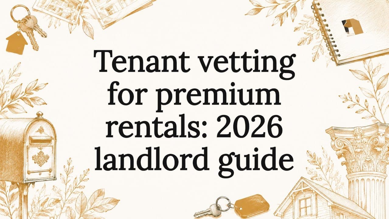 Tenant vetting for premium rentals: 2026 landlord guide