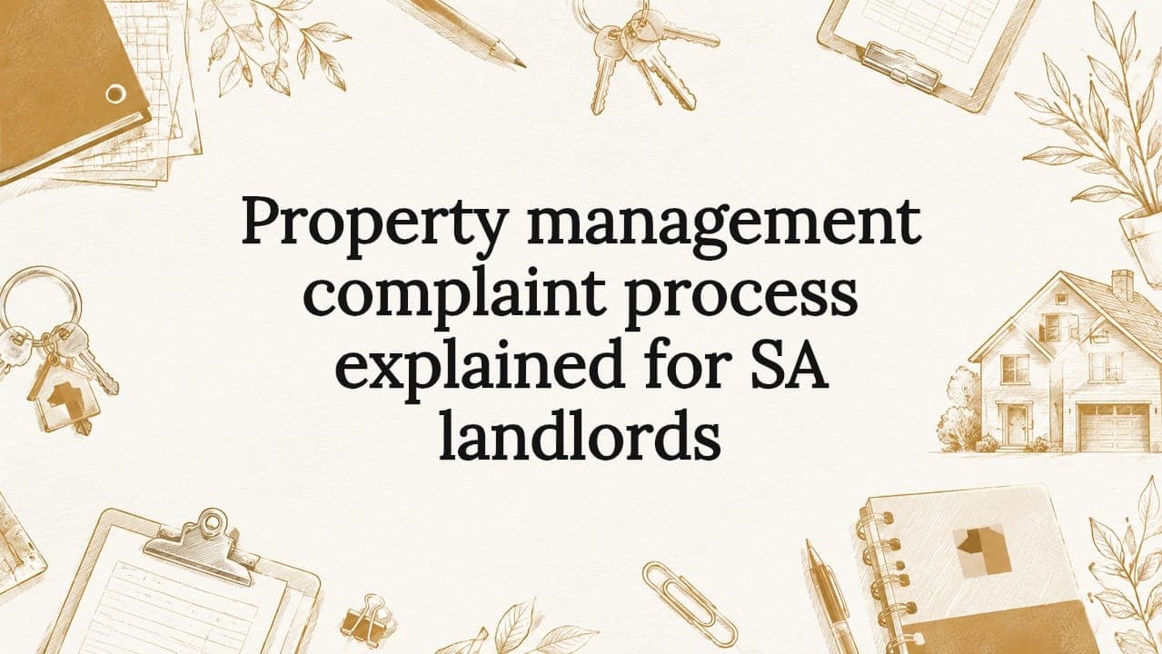 Property management complaint process explained for SA landlords