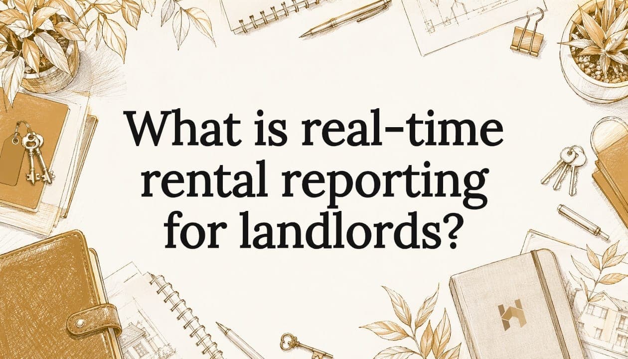 What is real-time rental reporting for landlords?