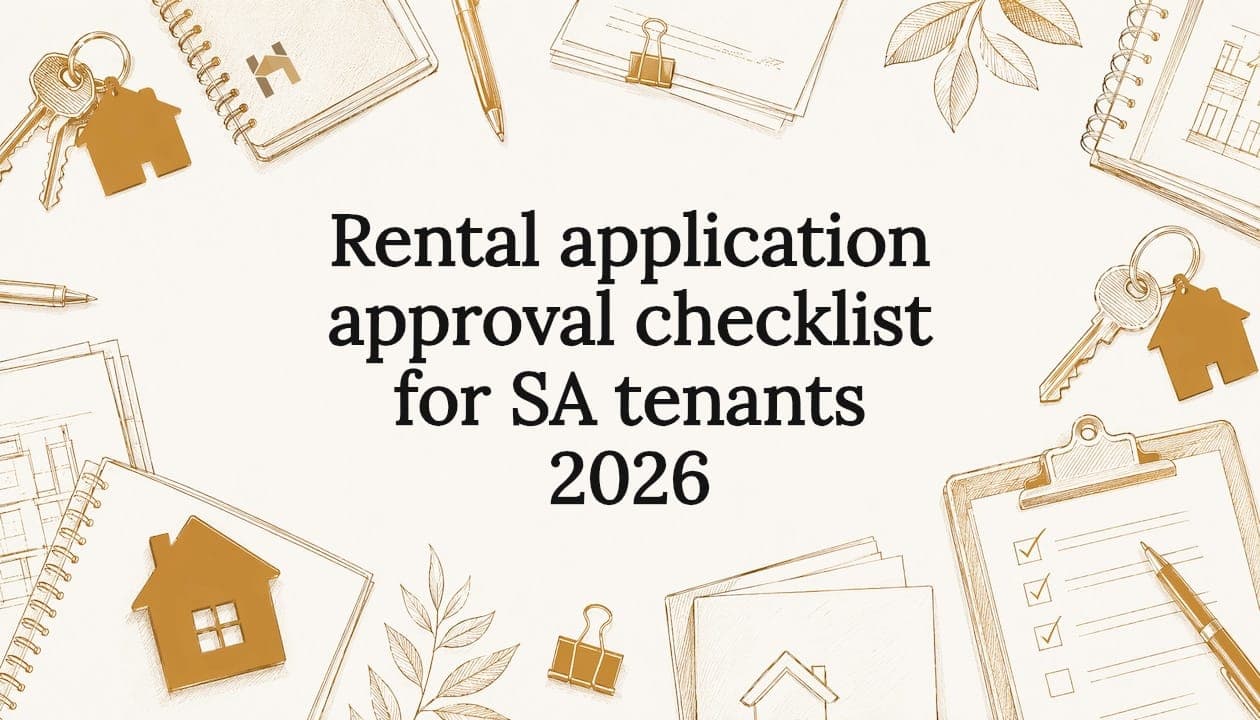 Rental application approval checklist for SA tenants 2026