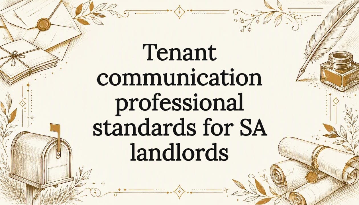 Tenant communication professional standards for SA landlords