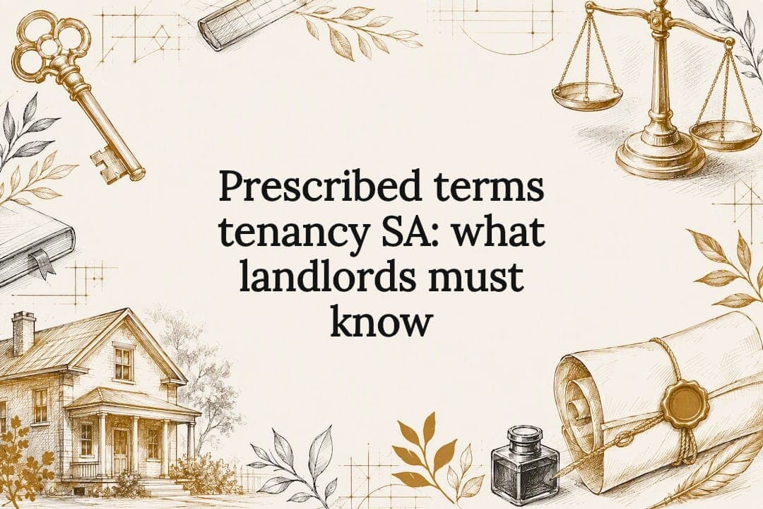 Prescribed terms tenancy SA: what landlords must know