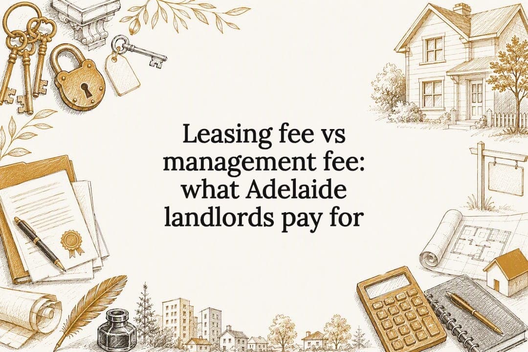 Leasing fee vs management fee: what Adelaide landlords pay for