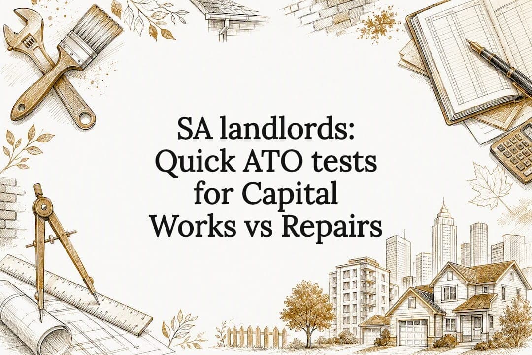 SA landlords: Quick ATO tests for Capital Works vs Repairs