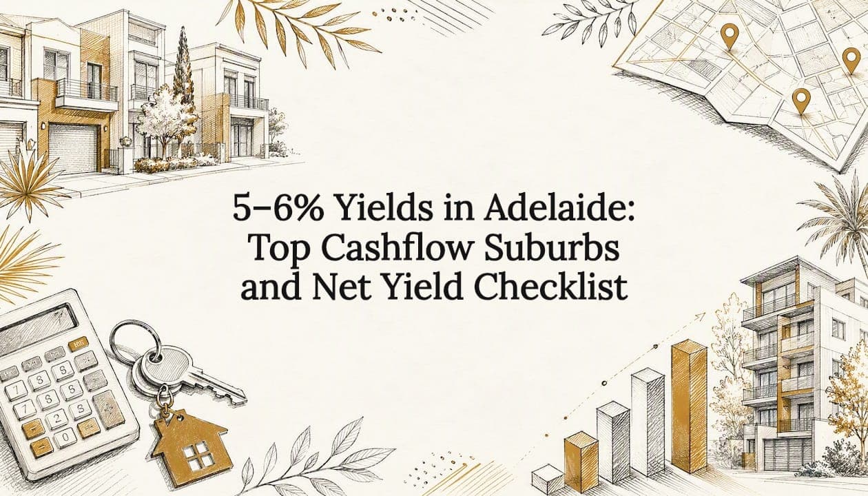 5–6% Yields in Adelaide: Top Cashflow Suburbs and Net Yield Checklist