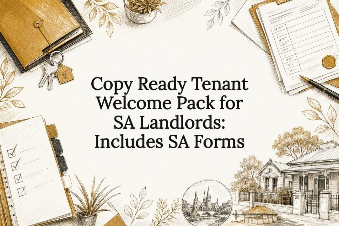 Copy Ready Tenant Welcome Pack for SA Landlords: Includes SA Forms