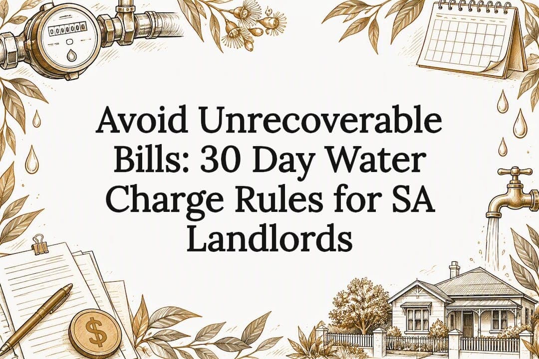 Avoid Unrecoverable Bills: 30 Day Water Charge Rules for SA Landlords