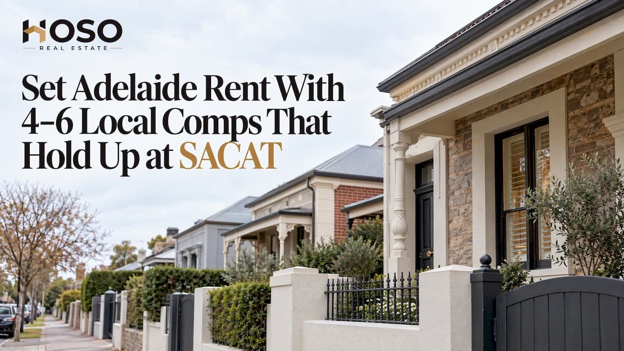 Set Rent in Adelaide Using 4–6 Local Comps That Hold Up at SACAT