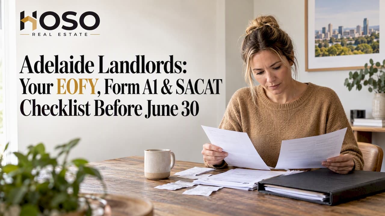Before June 30: Adelaide Landlord Checklist for EOFY, Form A1 & SACAT
