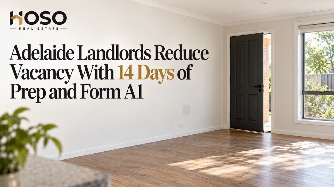 Adelaide Landlords Reduce Vacancy With 14 Days of Prep and Form A1